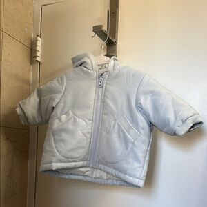 Petit Bateau Blue Puffer Jacket Cozy Insulated Design